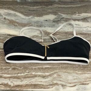 Victoria's Secret Black and White Bikini Top